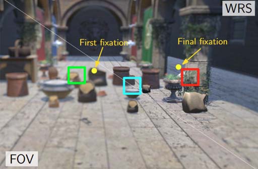 teaser image of Enhance Foveated Rendering with Weighted Reservoir Sampling